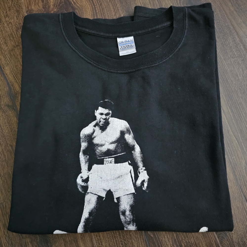 Muhammad Ali The Greatest T-Shirt Black Vintage Style Knockout Graphic 2XL